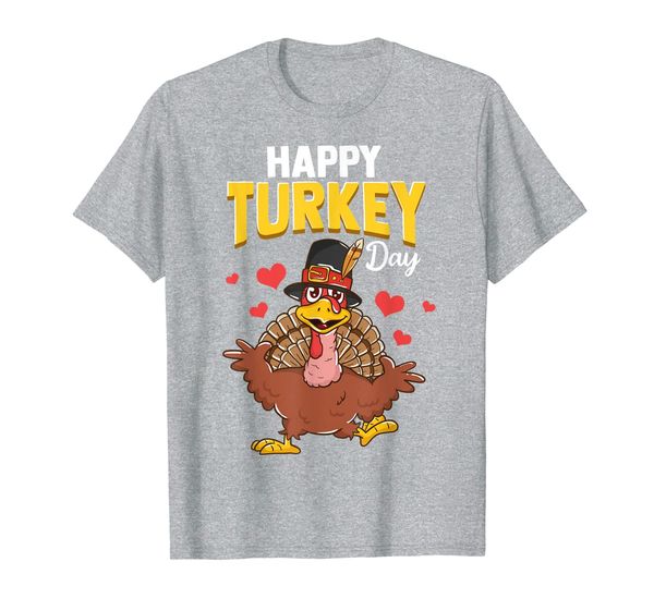 

happy turkey day thanksgiving gobble gift kids women men t-shirt, White;black