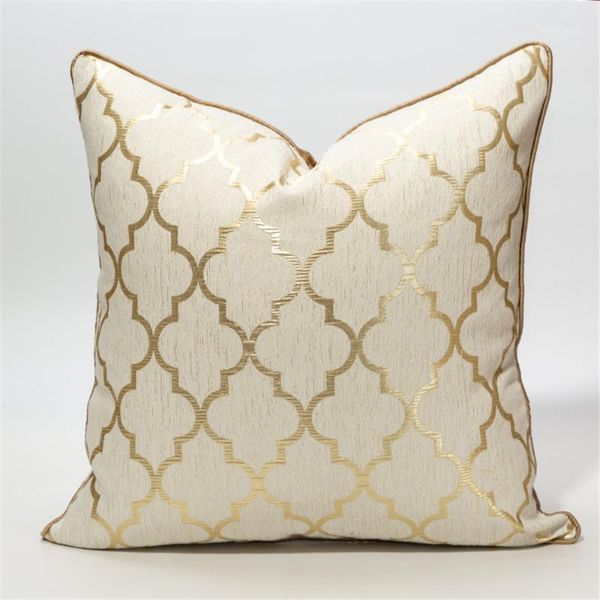 

cushion/decorative pillow champagne gold cushion cover sofa simple modern case light luxury throw pillowcover home decor 45x451