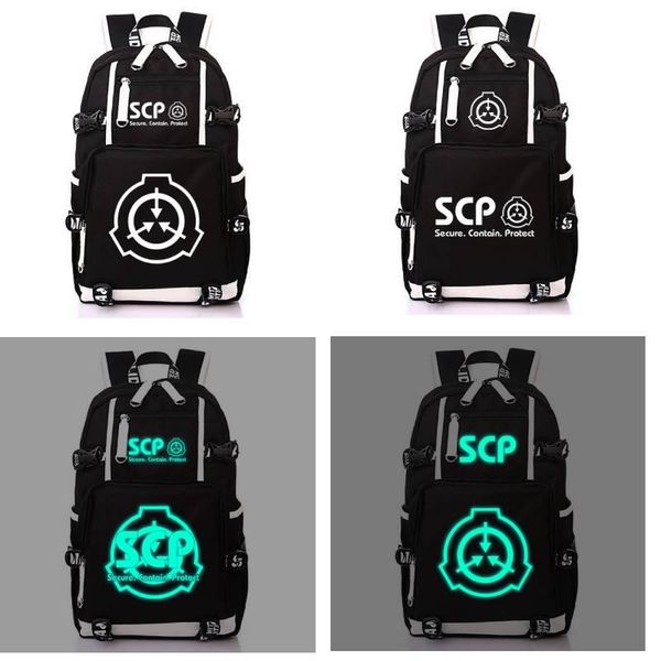 

backpack scp cosplay student school shoulder bag luminous teentage laptravel rucksack gift dayback outdoor