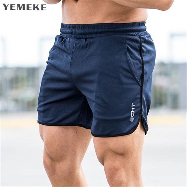 

mens shorts calf-length gyms fitness bodybuilding casual joggers workout brand sporting short pants sweatpants sportswear 210629, White;black
