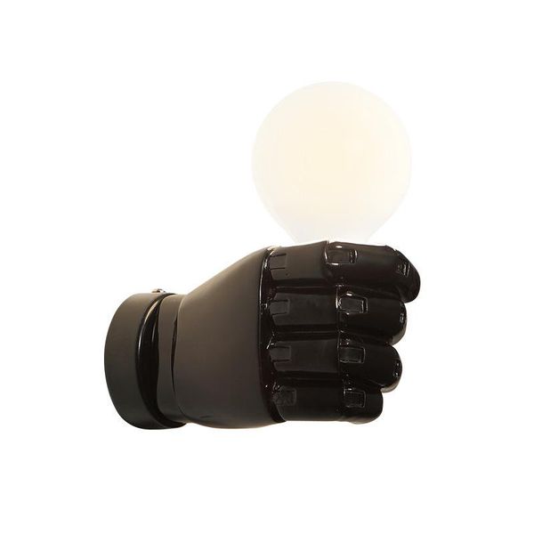 

wall lamp resin fist light loft retro creative restaurant bar corridor black / white