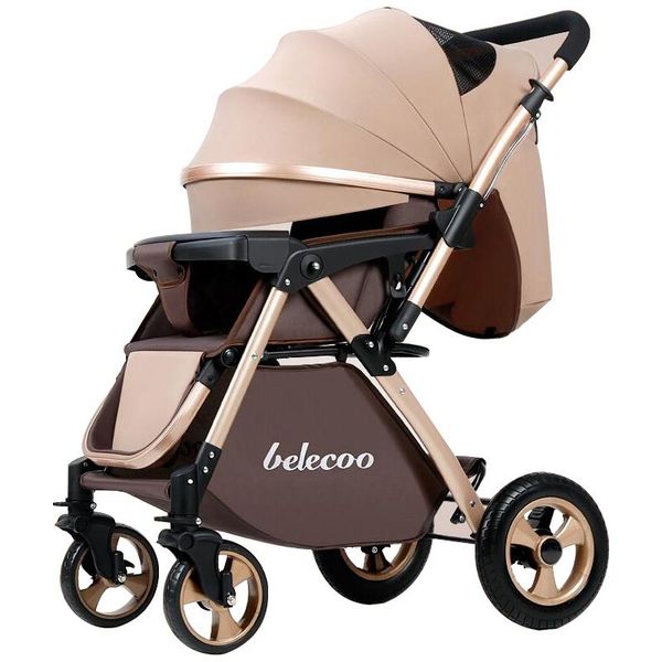 

strollers# baby stroller with meal plate folding travel pram can sit recline carriage anti-vibration born infant for 0~3y