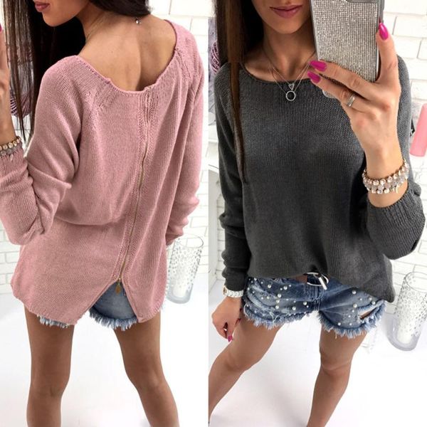

yoga outfit women's sport t-shirts long sleeve women 2021 autumn loose blouse ladies back zippered blusas femininas c1652