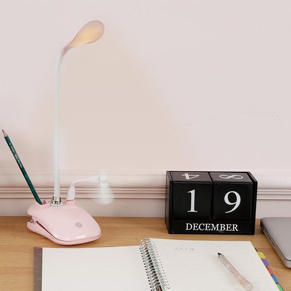 

table lamps lamp plug usb rechargeable clip student desk pen holder night lights abajur para sala bedside ac50td