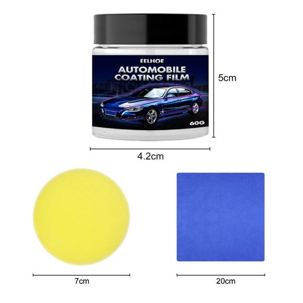 

care products automotive crystal wax car polish automobile coating film plating waterproof glossy paint kits sponge