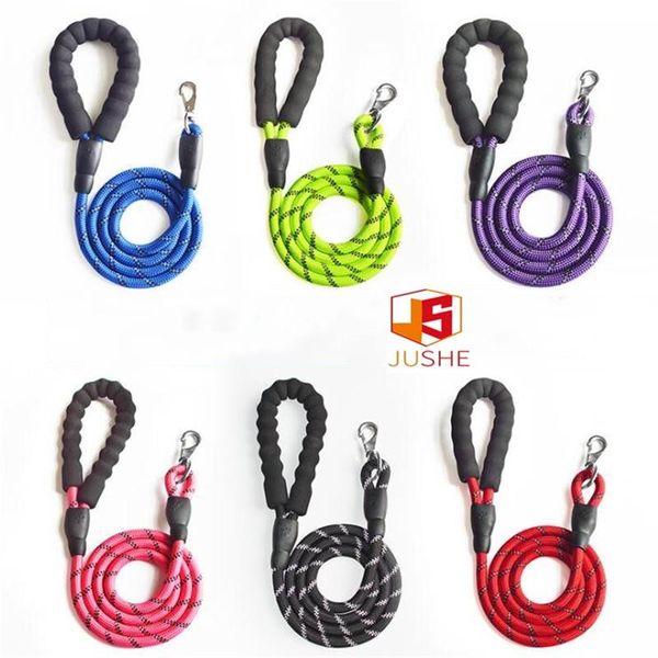 

dog collars & leashes reflective traction rope explosion-proof night vision handguard round walking chain medium and large pet supplies