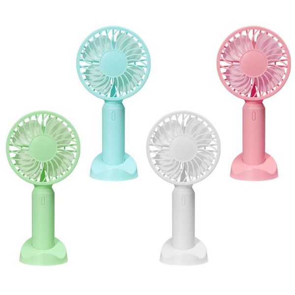

electric fans summer mini cooler handheld fan mobile phone stand small usb portable third gear adjustable quiet desk