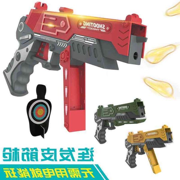 

rubber gun launches rubber boy to eat chicken tiktok, pistol, and jowl.