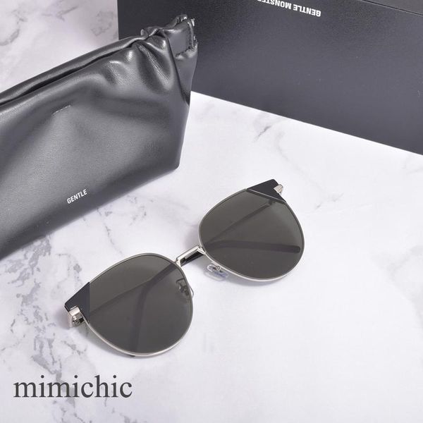

sunglasses gm fashion v brand metal frame cat's eye women men gentle mimichic polarized uv400 lens sun glasses for, White;black