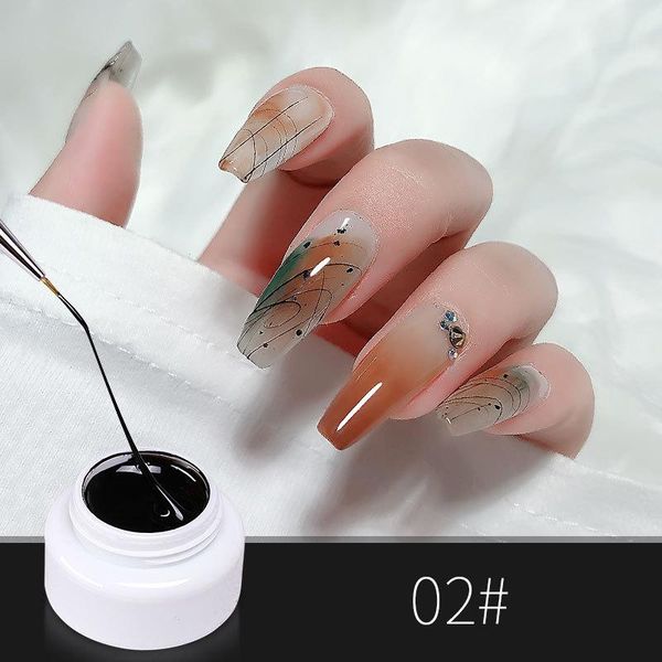 

nail gel 1 set no painless for manicure stretch painted spider glue brushed diy art paint, Red;pink