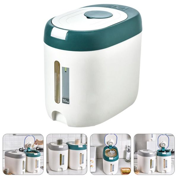 

storage bottles & jars 1pc rice bin moisture-proof flour container multi-use box