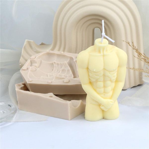 

craft tools shy human man silicone body muscle mold crystal epoxy aroma 3d stereo diy handmade practical cover big size gadget mould