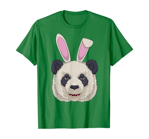 

funny easter bunny panda bear t shirt cute rabbit ears gift, White;black