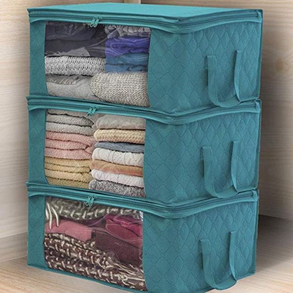 

clothing & wardrobe storage non-woven dust bag closet box household foldable washing moisture-proof