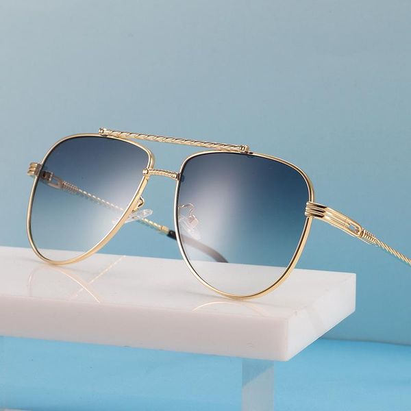 

mirrors personalized double beam fashion sunglasses glasses hip hop street shooting