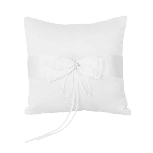 

jewelry pouches, bags ivory faux pearl flower wedding party pocket ring pillow cushion 4'' x, Pink;blue