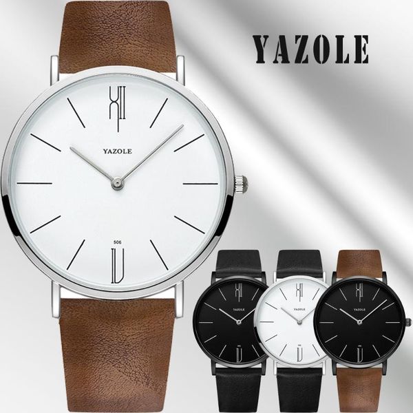 

wristwatches men's watch minimalist modern creative quartz for men ultrathin leather casual male wristwatch clock relogio masculino, Slivery;brown