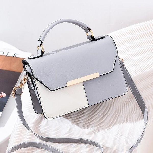 

evening bags small square bag 2021 hit color fashion one-shoulder handbag casual stitching all-match diagonal