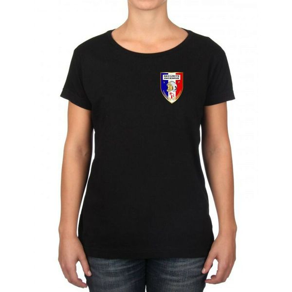 

womens t-shirt firefighters pompiÃ¨re barracks sp jsp, White;black