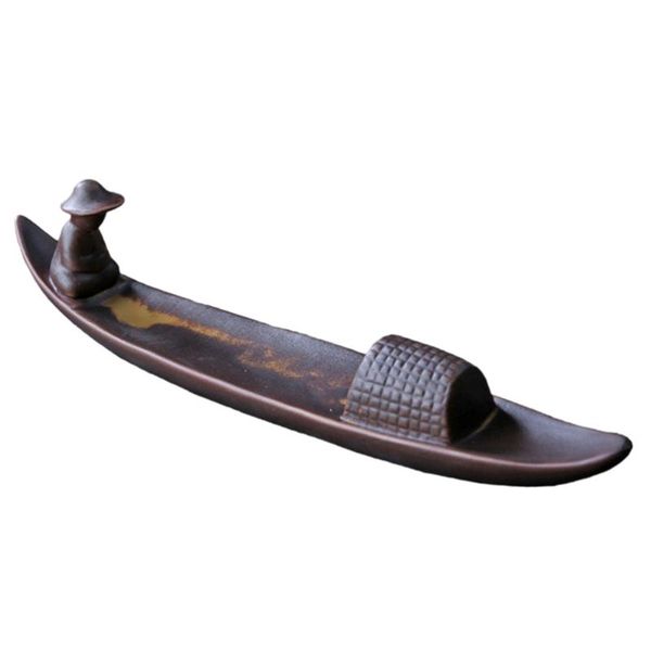

1pc boat incense burner stick holder vintage fisherman ornament fragrance lamps