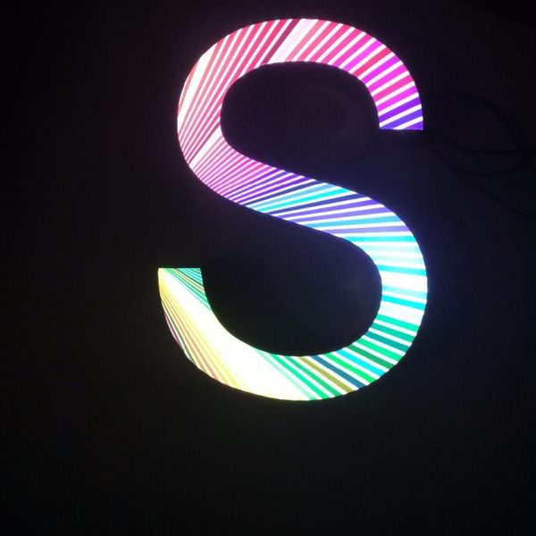

customized resin 3d led lettes for telphone store logo modules