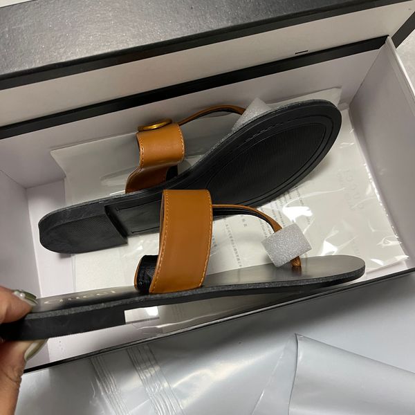 

2022 slipper designer slide summer sandals fashion men beach indoor flat flip flops leather lady women shoes ladies slippers size 35-42, Black