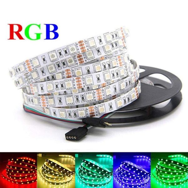 

light strip pc smd rgb rgbw rgbww 60led/s 5 m 12 24 v volt lights waterproof lamp ribbon tv backlight strips led