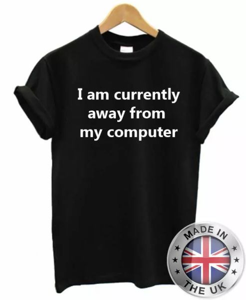 

afk t-shirt mens nerd geek computer gamer pc xbox ps console, White;black
