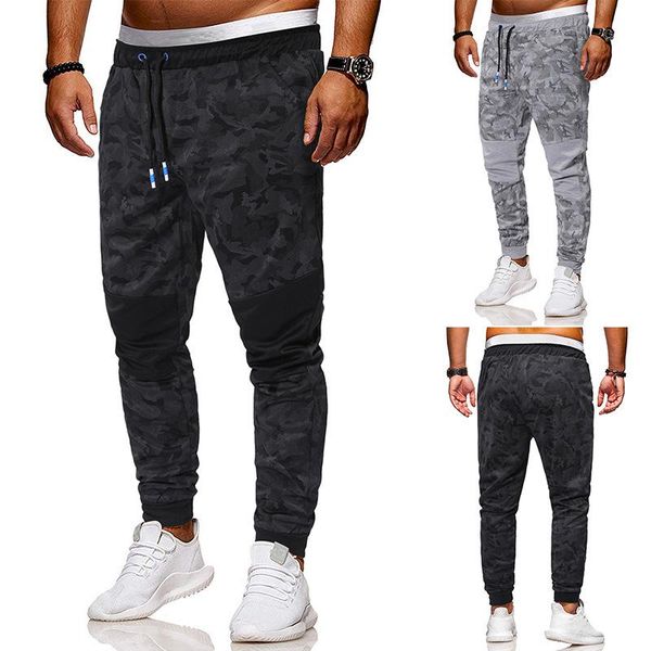 

men's pants 4xl camouflage men casual sweatpants plus size sports trousers running breathable bottoms 2021 arrival soft, Black