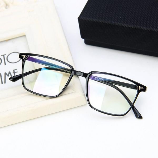 

fashion sunglasses frames 2021 women glasses frame men transparent eyeglasses vintage square clear lens optical spectacle, Black