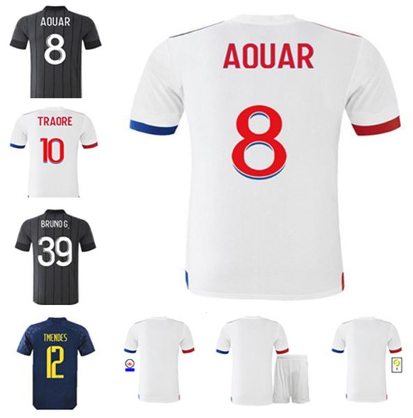 

soccer jersey20/21emphis aouar dembele kadewere dubois cherki bruno g. 2021 home away high-quality kids kit football shirt, Black;yellow