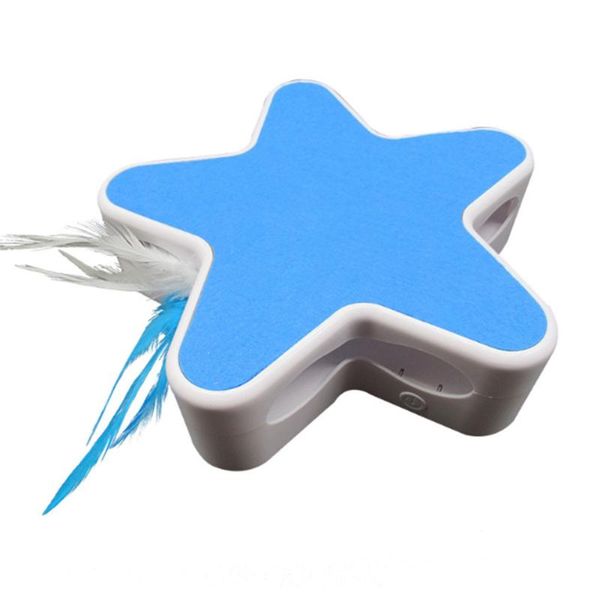 

electric cat turntable automatic 360Â° rotating five-pointed star puzzle toy toys
