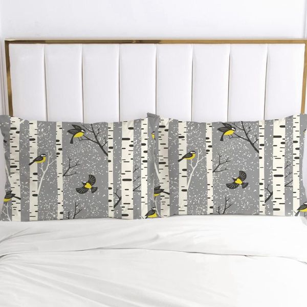 

pillow case 2pc pillowcase decorative cover country birch forest bedding 50x70 50x75 50x80 50x90 80x80 70x70 drop ship