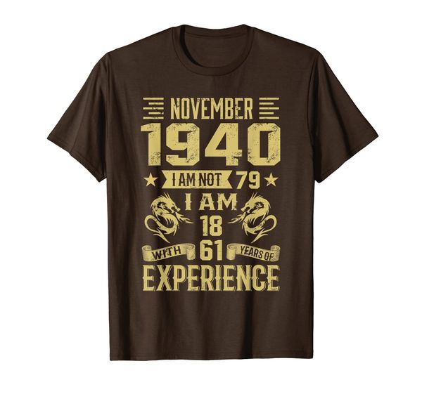 

november 1940 i am not 79 i am 18 with 61 years of exp, White;black