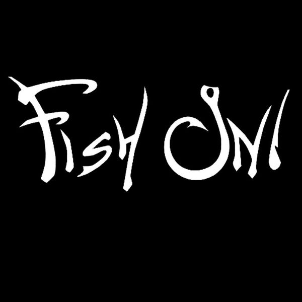 

15.2cm*6.1cm fish on decal boat fishing hunting vinyl car stickers black