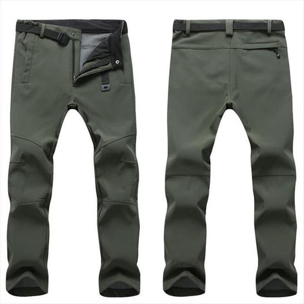 

winter fleece lining waterproof women pant casual stretch warm trousers camouflage sweatpants tactical military cargo 5xl, Black