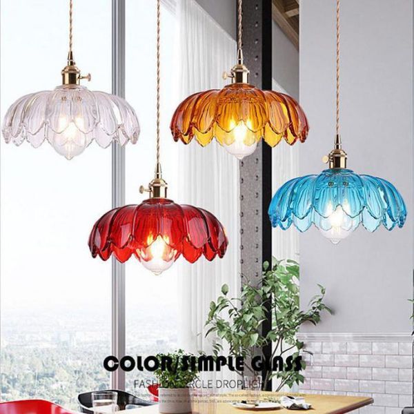

brass glass decor pendant lights dining bedroom nordic lamp christmas decorations for home kitchen loft lamps