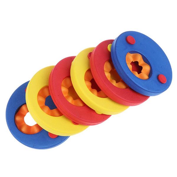 

life vest & buoy 6pcs/ set eva foam swim discs suit arm bands floating sleeves children exercises swimming circles learning aids