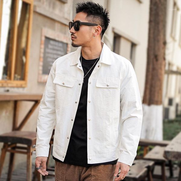 

spring stylish classic white jackets for mens style streetwear black bomber cotton khaki clothes fashionable coats men's, Black;brown