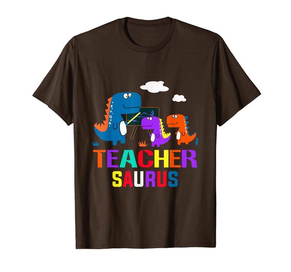 

teacher saurus t shirt, White;black