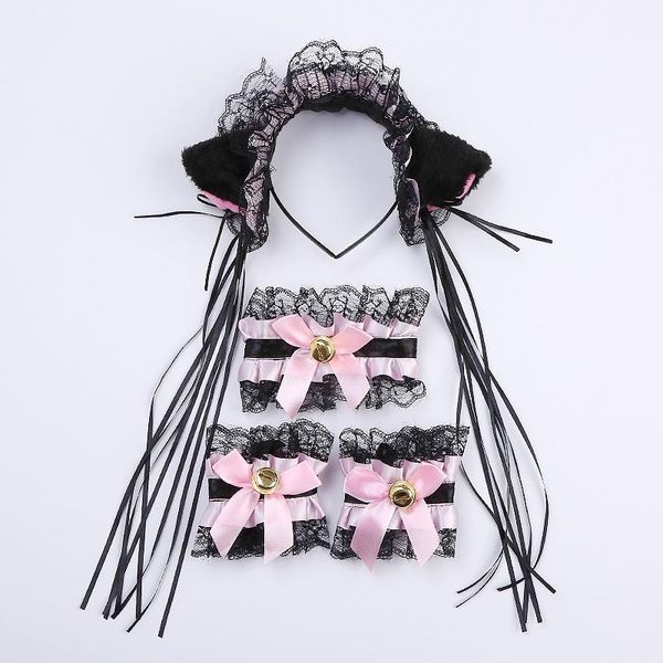 

other event & party supplies cosplay cute girl lace stitching cat ears headband hair accessories tassel head wear dress up set