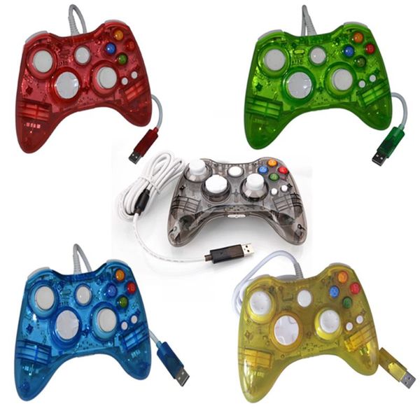 

game controllers & joysticks wired controller gamepad joystick with led light for microsoft xbox 360