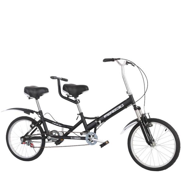 

taga folding double bike couple bicycle parent-child strolelr ride sightseeing bus cycling strollers#