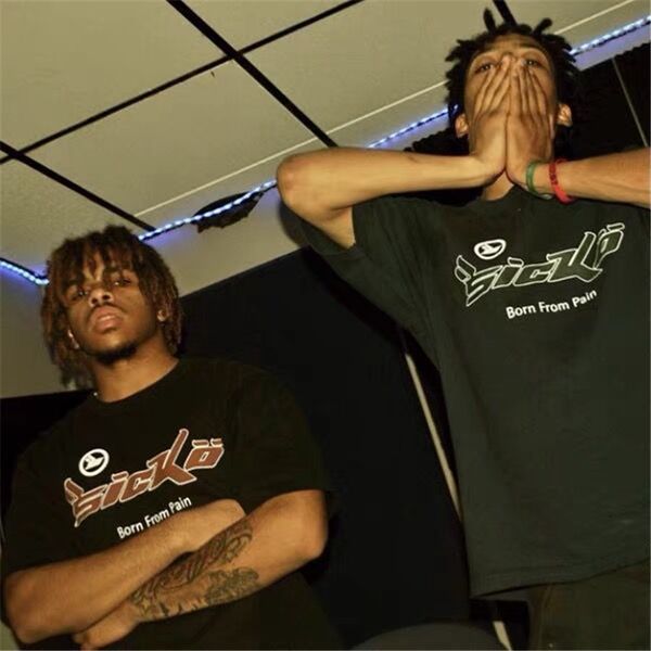 

men's hoodies & sweatshirts ss sicko t-shirt and women's 1:1 washed vintage summer style sicko.1993 rjk6, Black