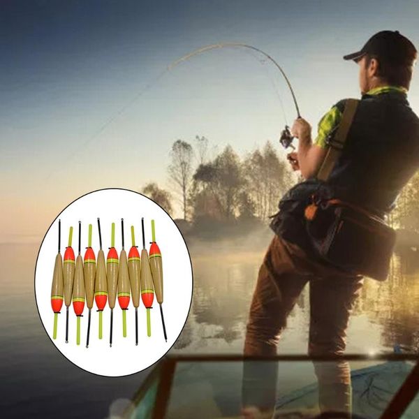 

10pcs slide slip fishing floats,gears for walleyes bass trout accessories
