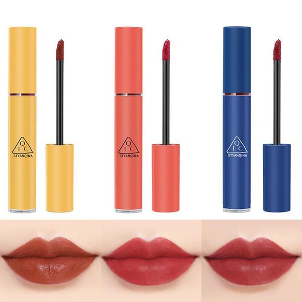 

lip gloss qic 3 colors nude matte liquid lipstick mate waterproof long lasting moisturizing lipgloss makeup cosmetics