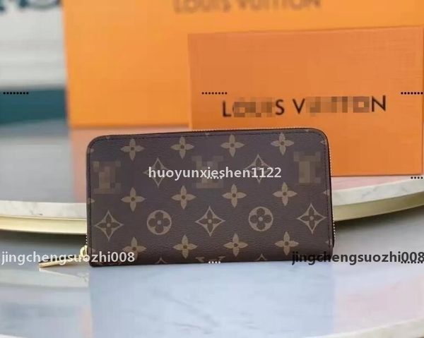 

gglvlouisvuttonyslvitton 2021 new stylelong single zip wallet for women and mens classic old flowe handbag 12, Red;black