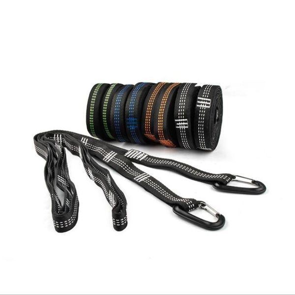 

camp furniture 2pcs 300cm hammock strap outdoor camping swing straps rope high strength load-bearing