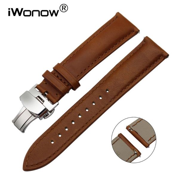 

watch bands italian genuine leather band quick release strap for 2 42mm men gear s2 classic r732 r735 pebble time round 20mm, Black;brown