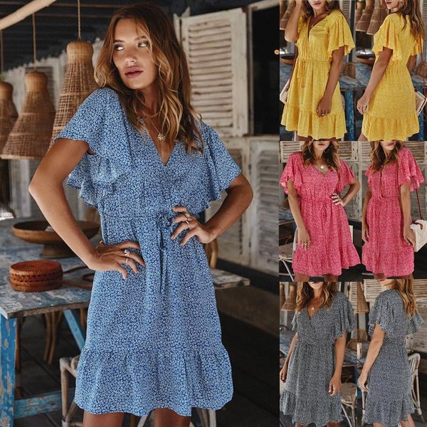 

casual dresses women's 2021 spring dress ruffle vestido, Black;gray